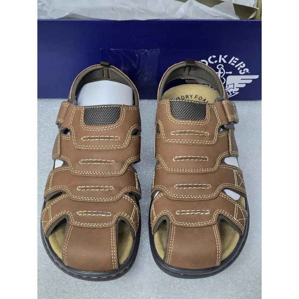 Men's Sandals Dockers Searose Sandal Rust / Brown Size 7M New In Box